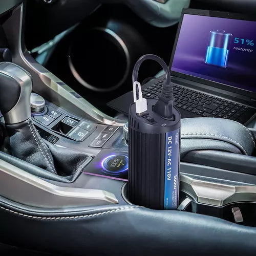 Inversor Automotivo Veícular 60hz 200w 12v/110v Usb 3.0