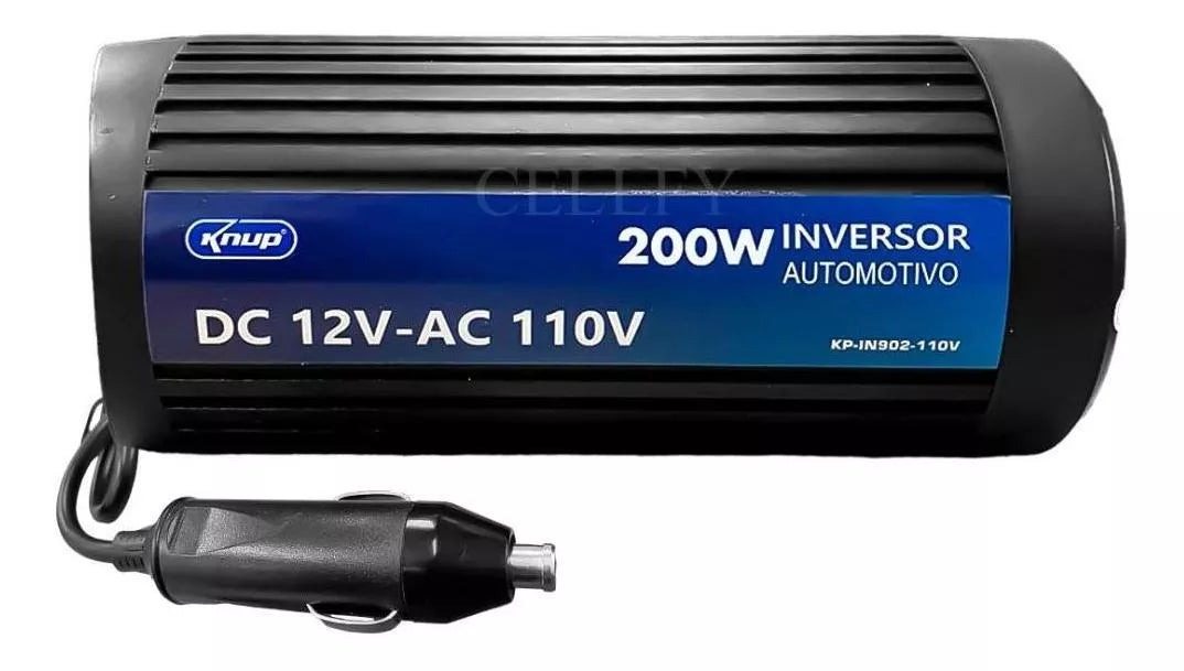 Inversor Automotivo Veícular 60hz 200w 12v/110v Usb 3.0